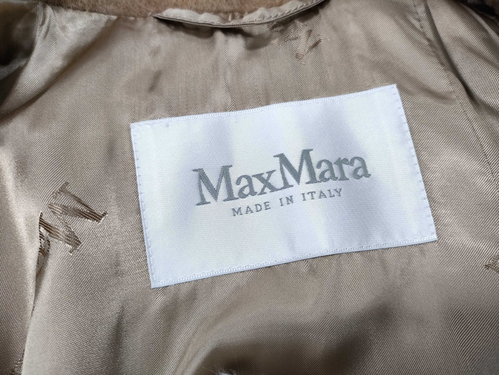MaxMara MAXMARA Camel 100% Coat Size 38