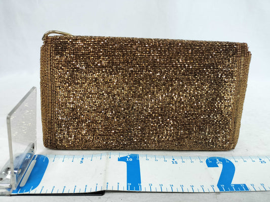 Dior Dior Chain Shoulder Bag Beaded Champagne Gold Shoulder Bag