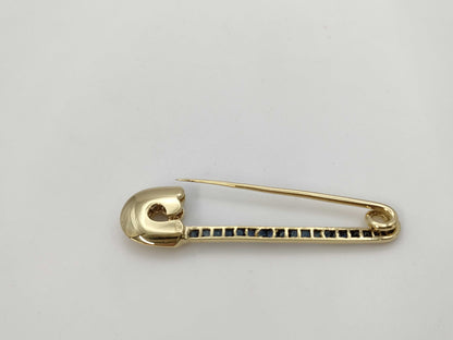 Sapphire Diamond 750 3.5g Brooch 