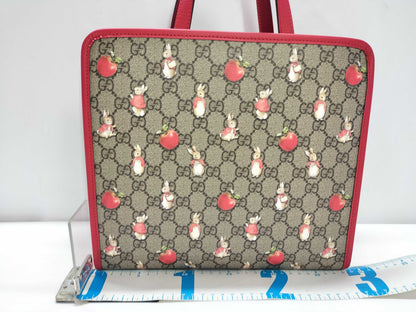 GUCCI GG Supreme Unused Peter Rabbit Tote Tote Bag