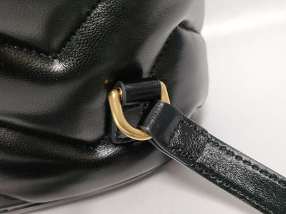 GUCCI GG Marmont Backpack, Black Leather