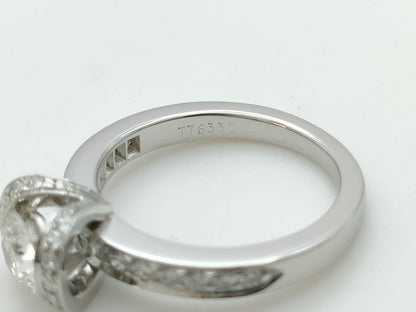 Tiffany&Co. Ribbon Diamond PT950 5.0g Ring 