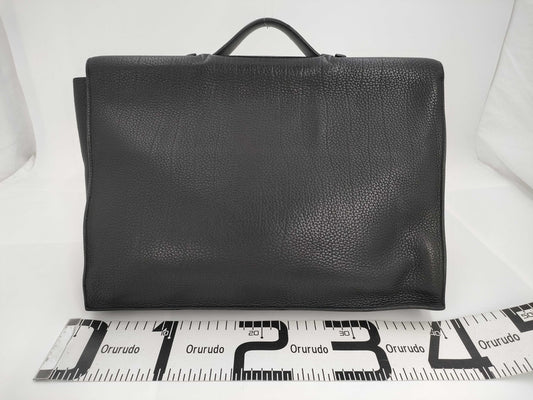 HERMES Business Bag Sack Ade Pesch 41 Black Fjord □H Business Bag