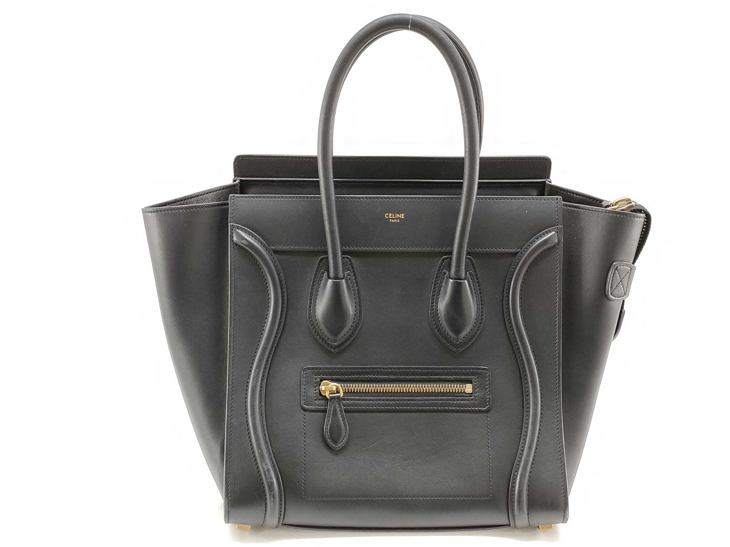 CELINE Luggage Micro Shopper Handbag