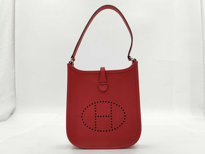 HERMES HERMES Shoulder Bag Evelyn TPM Vermillion Vo Epson □I Engraved Bag