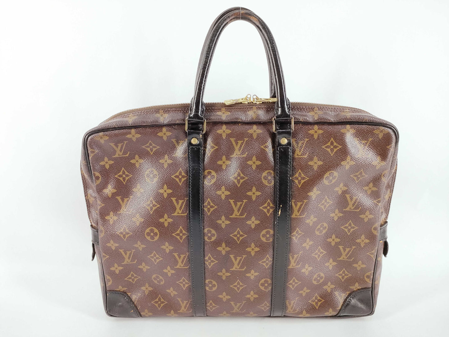 LOUIS VUITTON Monogram Macassar Voyage Business Bag