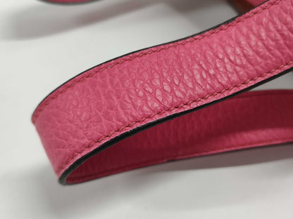 HERMES Picotin 18 A engraved pink silver handbag