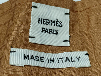 HERMES Bohemian Mosaic Short Dress, Light Brown