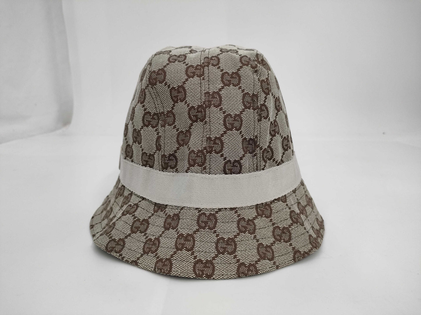 GUCCI GG Canvas Bucket Hat, Brown, Size M, Other Accessories