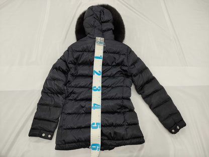 PRADA Prada Triangle Tag Fox Fur Down Coat Navy #36 Coat