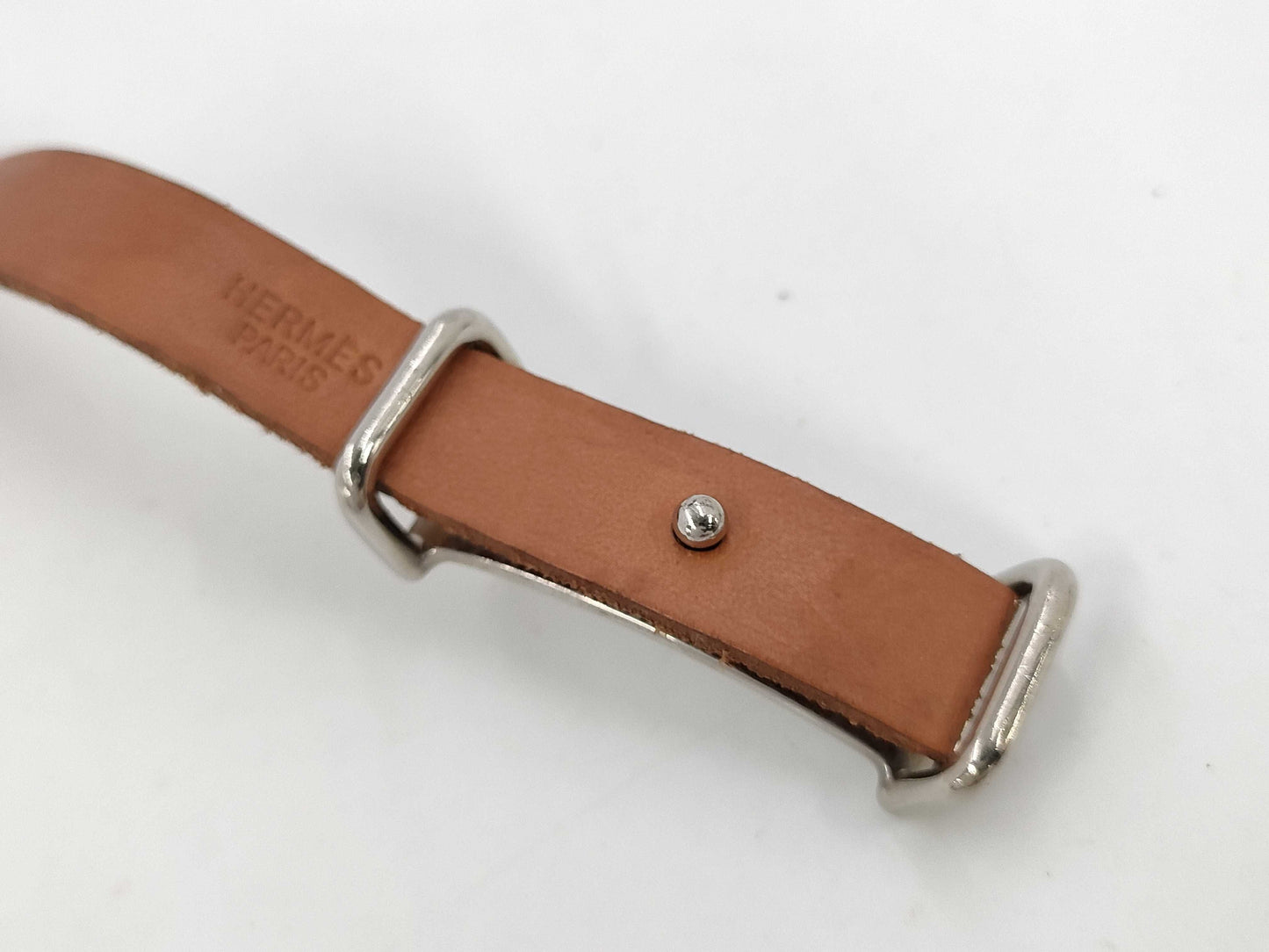 HERMES Api II Bracelet, Leather, Brown, □D, Bracelet/Bangle