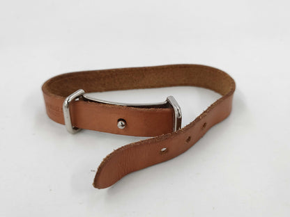 HERMES Api II Bracelet, Leather, Brown, □D, Bracelet/Bangle