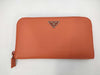 PRADA Saffiano Round Zip Long Wallet M506A Paprika Wallet