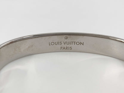 LOUIS VUITTON Vuitton M00249 Cuff Nanogram LE1126 Bangle Metal Silver Bracelet Bangle