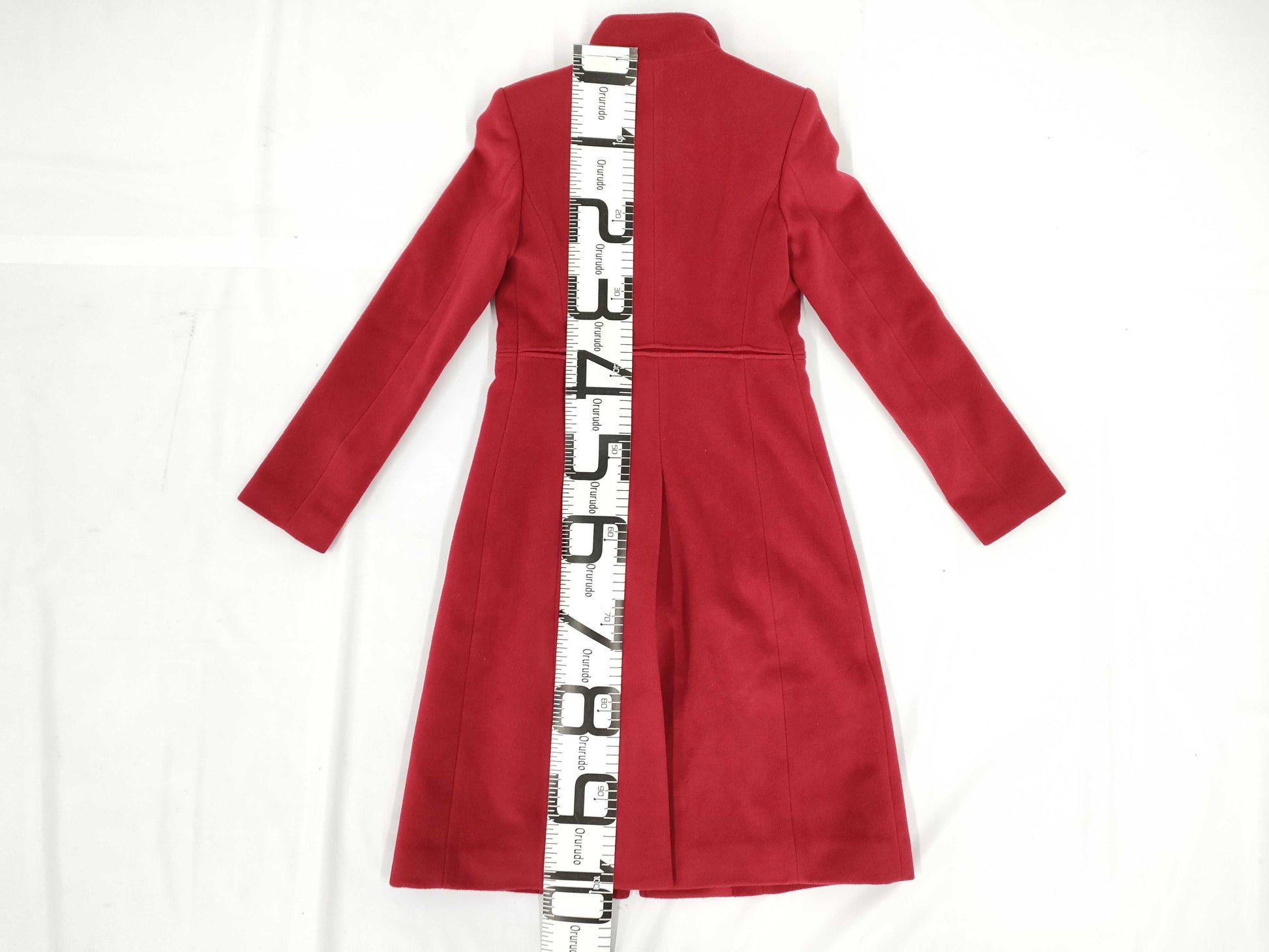 UNTITLED Untitled Wool Angora Long Coat Red 2 Coat