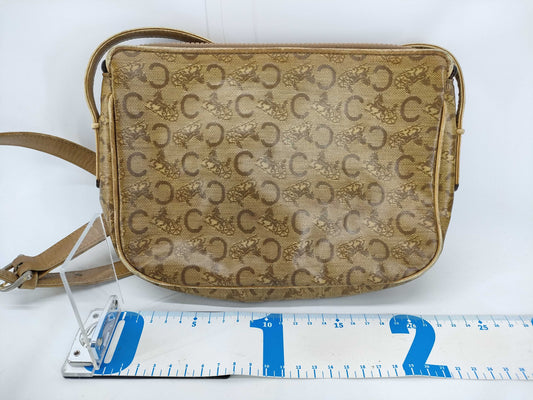 CELINE C Macadam Shoulder Bag