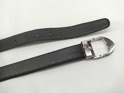 LOUIS VUITTON Taiga LV Taiga Santur Belt Black Belt