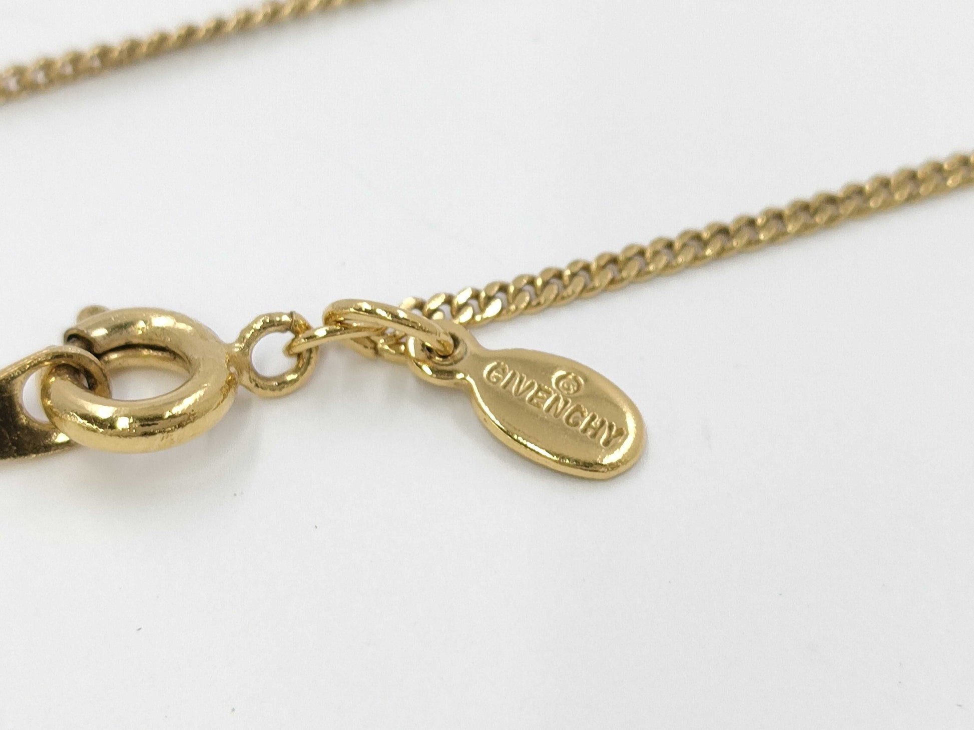 GIVENCHY Givenchy Logo Rhinestone Necklace