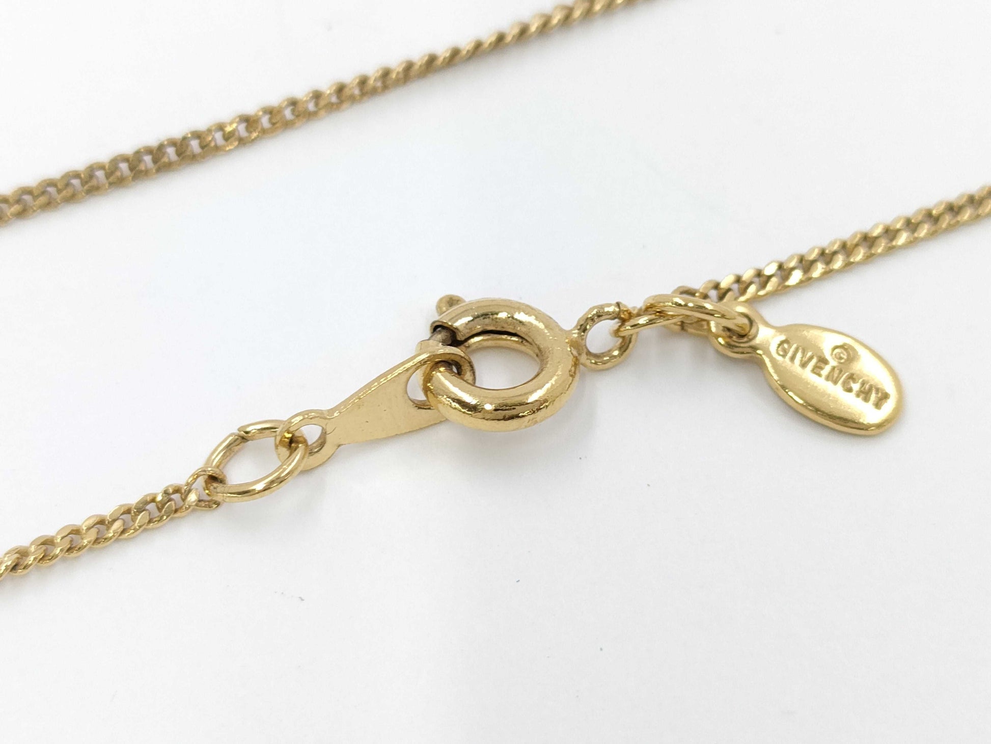 GIVENCHY Givenchy Logo Rhinestone Necklace