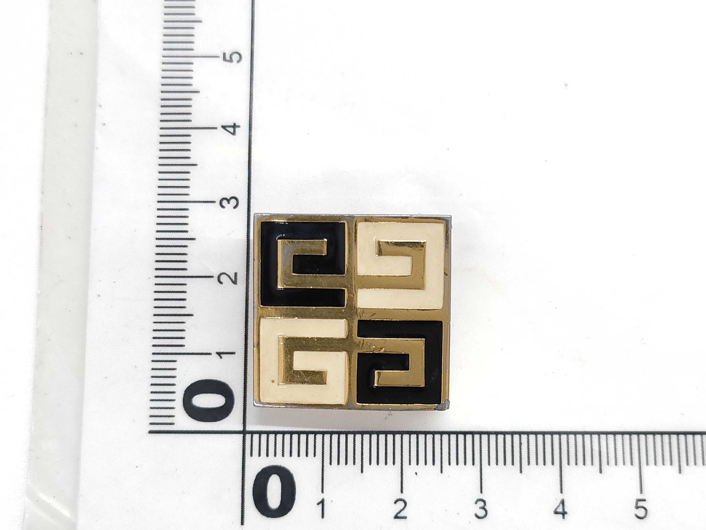 GIVENCHY Logo Square Brooch