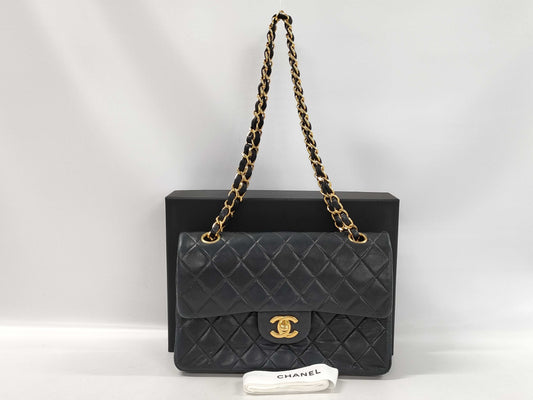 CHANEL Matelasse 23 Double Flap Lambskin Chain Shoulder Bag, No. 6, Accessories: Box, Shoulder Bag
