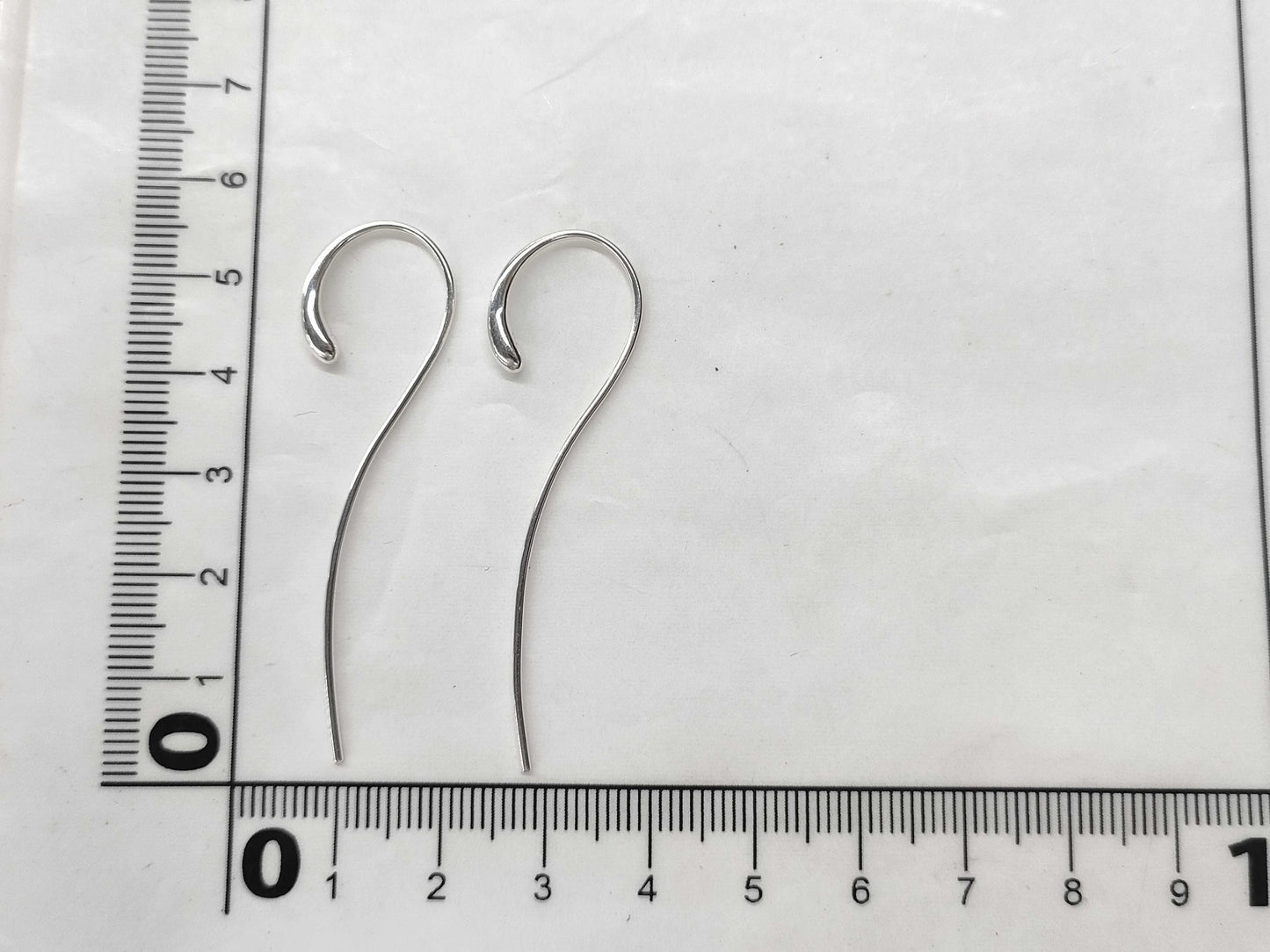 George Jensen Unused Long 925 Earrings Accessories: Box Case Certificate Earrings