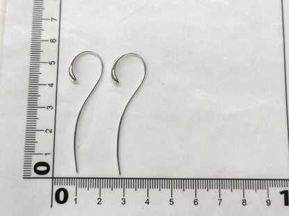 George Jensen Unused Long 925 Earrings Accessories: Box Case Certificate Earrings
