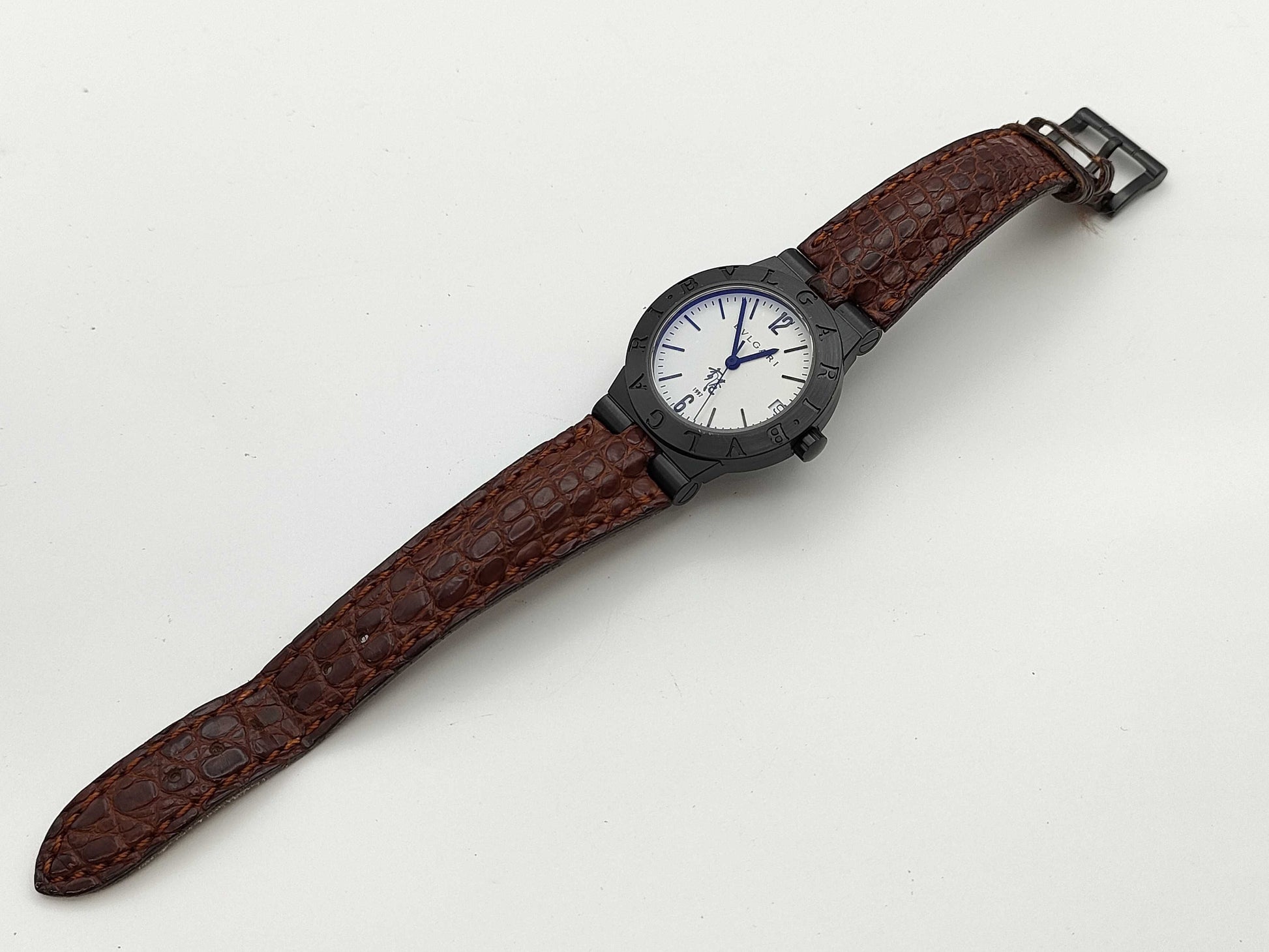 BVLGARI Diagono Sport LC29S B0287 Automatic White Dial Hong Kong Handover Commemorative Model Men's Watch