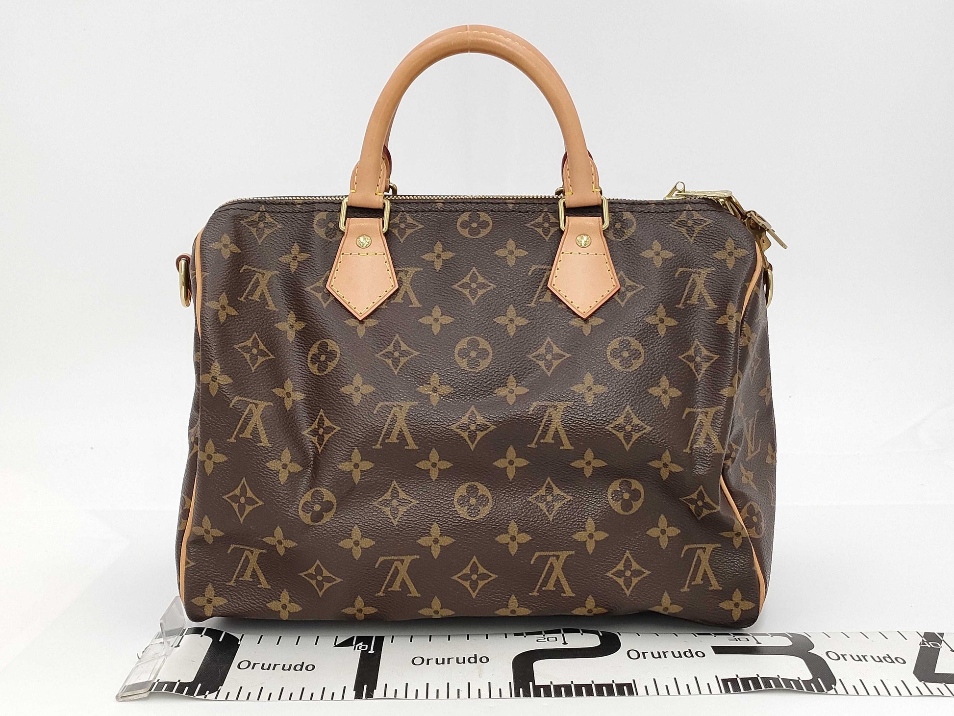 LOUIS VUITTON Louis Vuitton Monogram Speedy Banduriere 30 M46980 DU0111 Accessories: Storage Bag Shoulder Strap Pad Lock 2 Keys