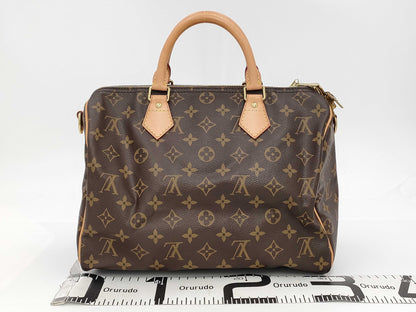 LOUIS VUITTON Louis Vuitton Monogram Speedy Banduriere 30 M46980 DU0111 Accessories: Storage Bag Shoulder Strap Pad Lock 2 Keys