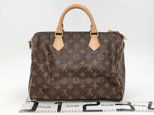 LOUIS VUITTON Louis Vuitton Monogram Speedy Banduriere 30 M46980 DU0111 Accessories: Storage Bag Shoulder Strap Pad Lock 2 Keys