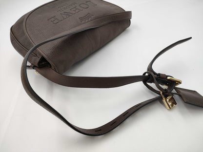 LOEWE Heritage Shoulder Bag Leather Brown Shoulder Bag