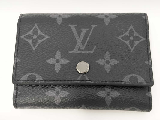 LOUIS VUITTON Louis Vuitton Monogram Eclipse Victor Wallet M12598 RFID Initial Wallet