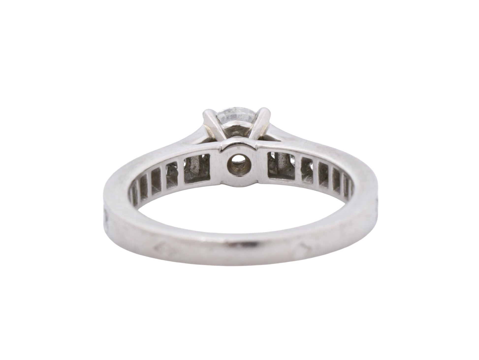 Cartier Etancell Half Eternity #45 D0.40ct Melee Diamond Pt950 3.6g Ring 