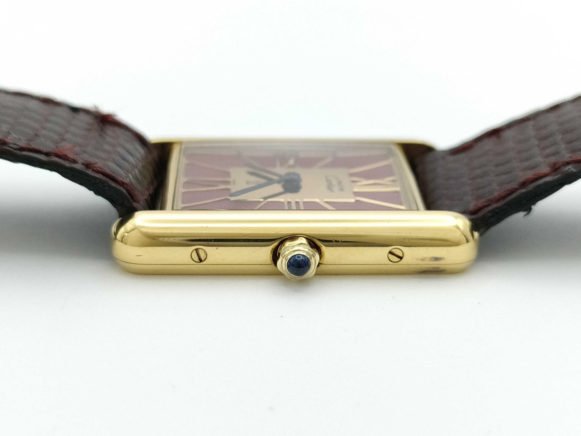 Cartier Tank Must LM 681006 46714 Quartz Red Dial Women's Watch