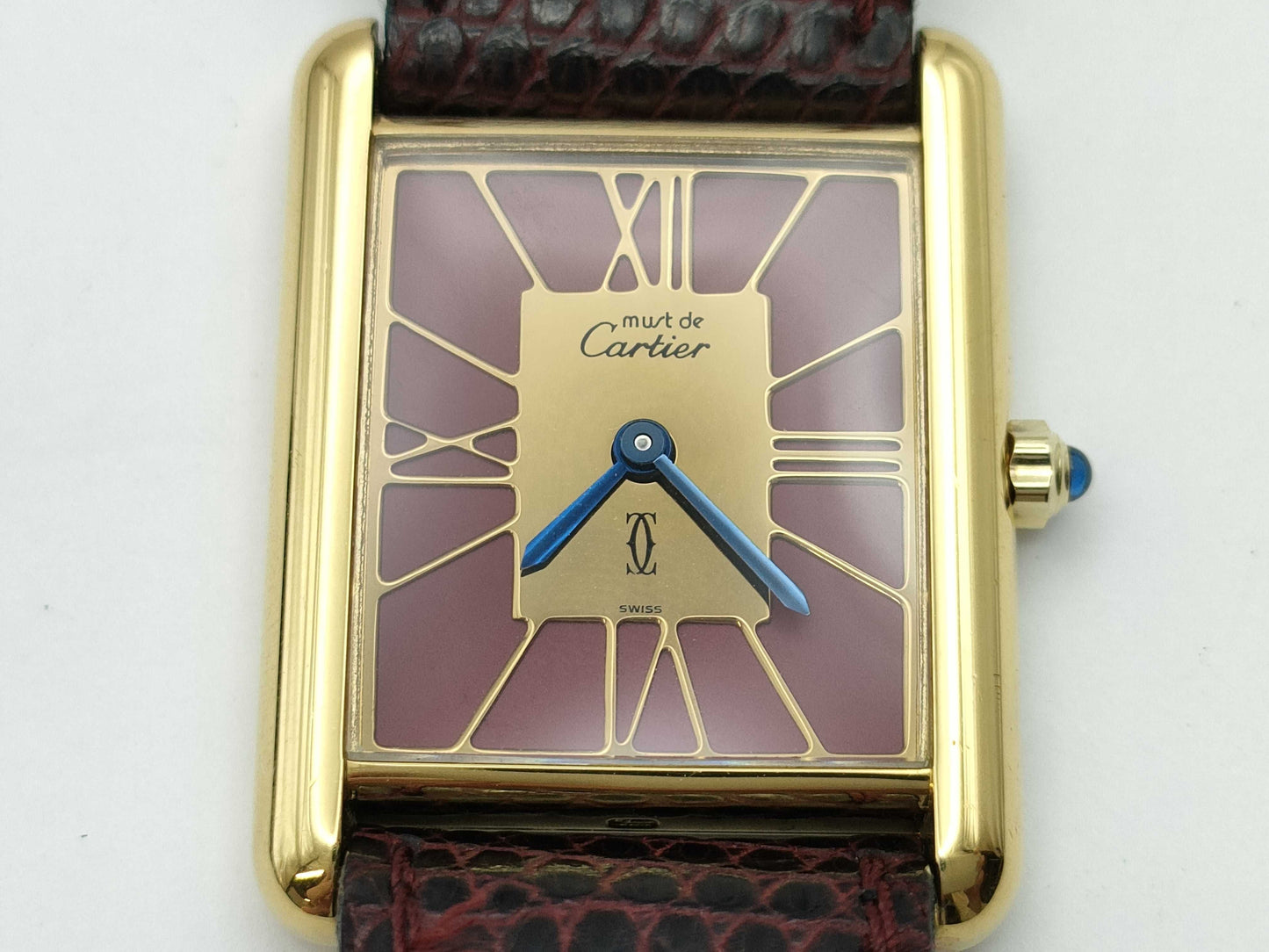 Cartier Tank Must LM 681006 46714 Quartz Red Dial Women's Watch