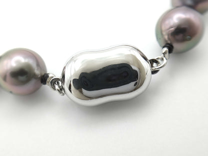 Aurora Lappy Black Butterfly Pearl Diameter Approx. 8.2-10.4mm SV925 53.3g Necklace 