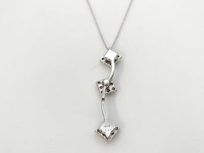 D0.83ct K18WG 4.4g Necklace 