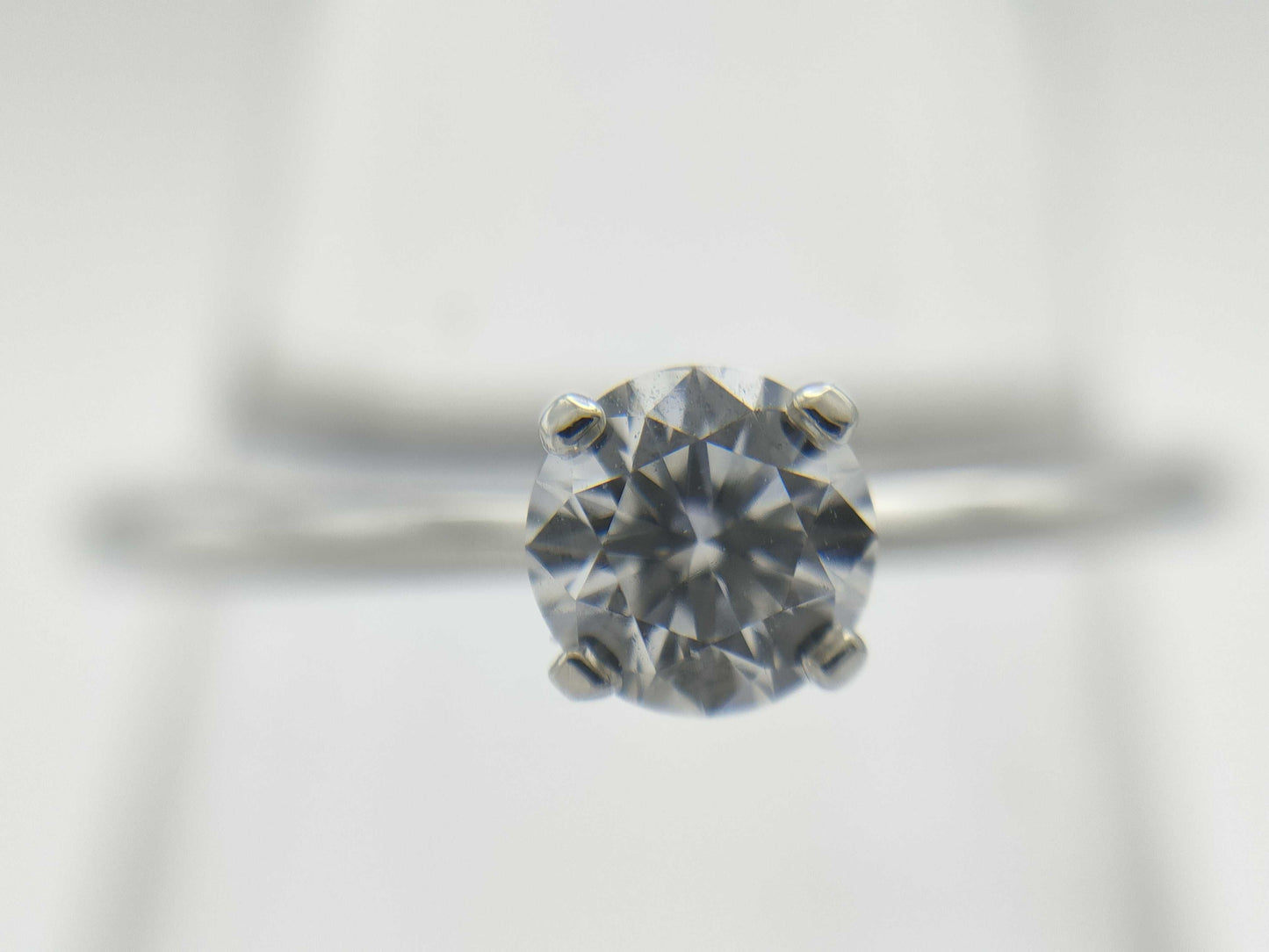 Tiffany & Co. Solitaire D0.28ct PT950 2.3g Ring 