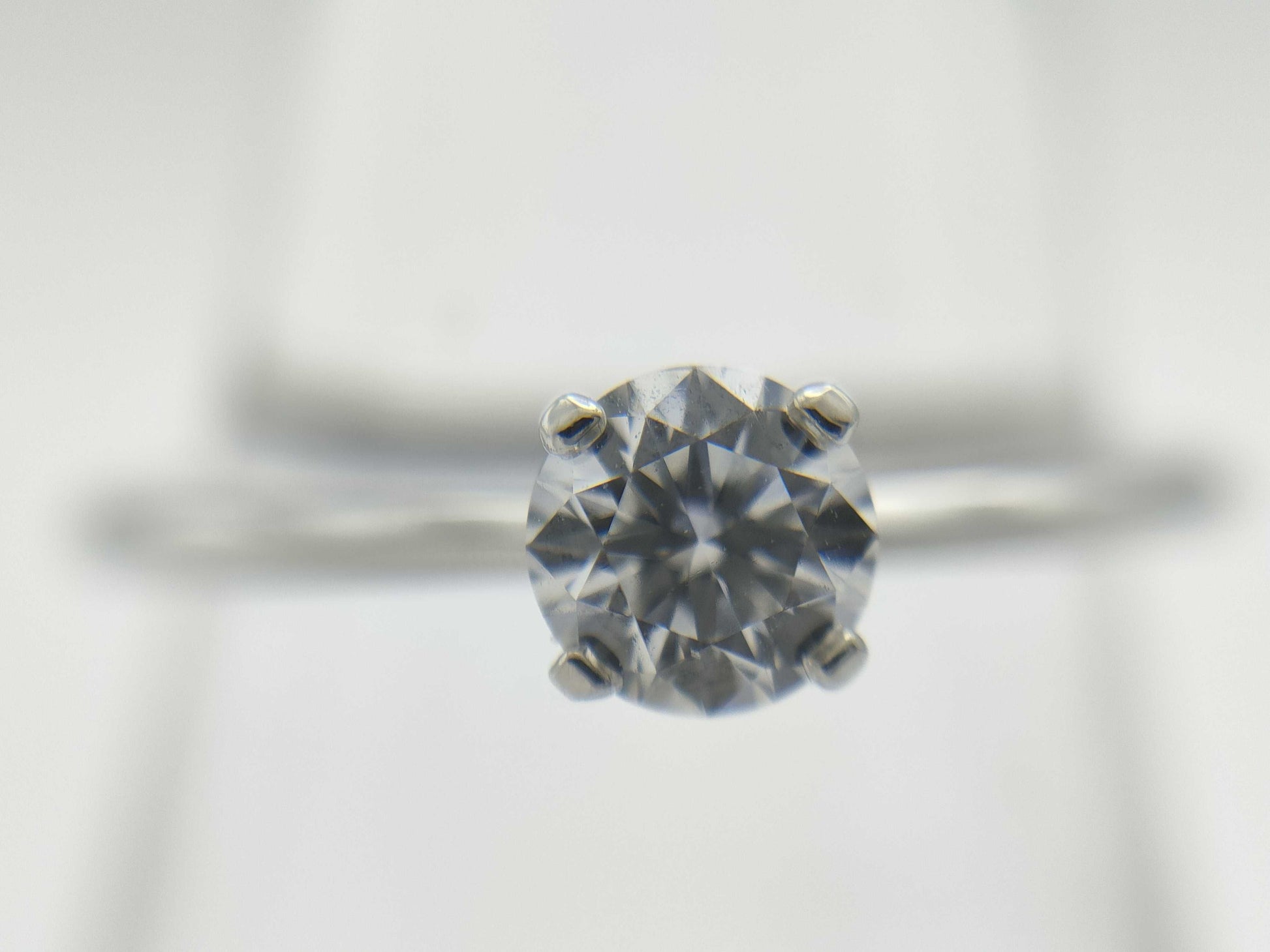 Tiffany & Co. Solitaire D0.28ct PT950 2.3g Ring 