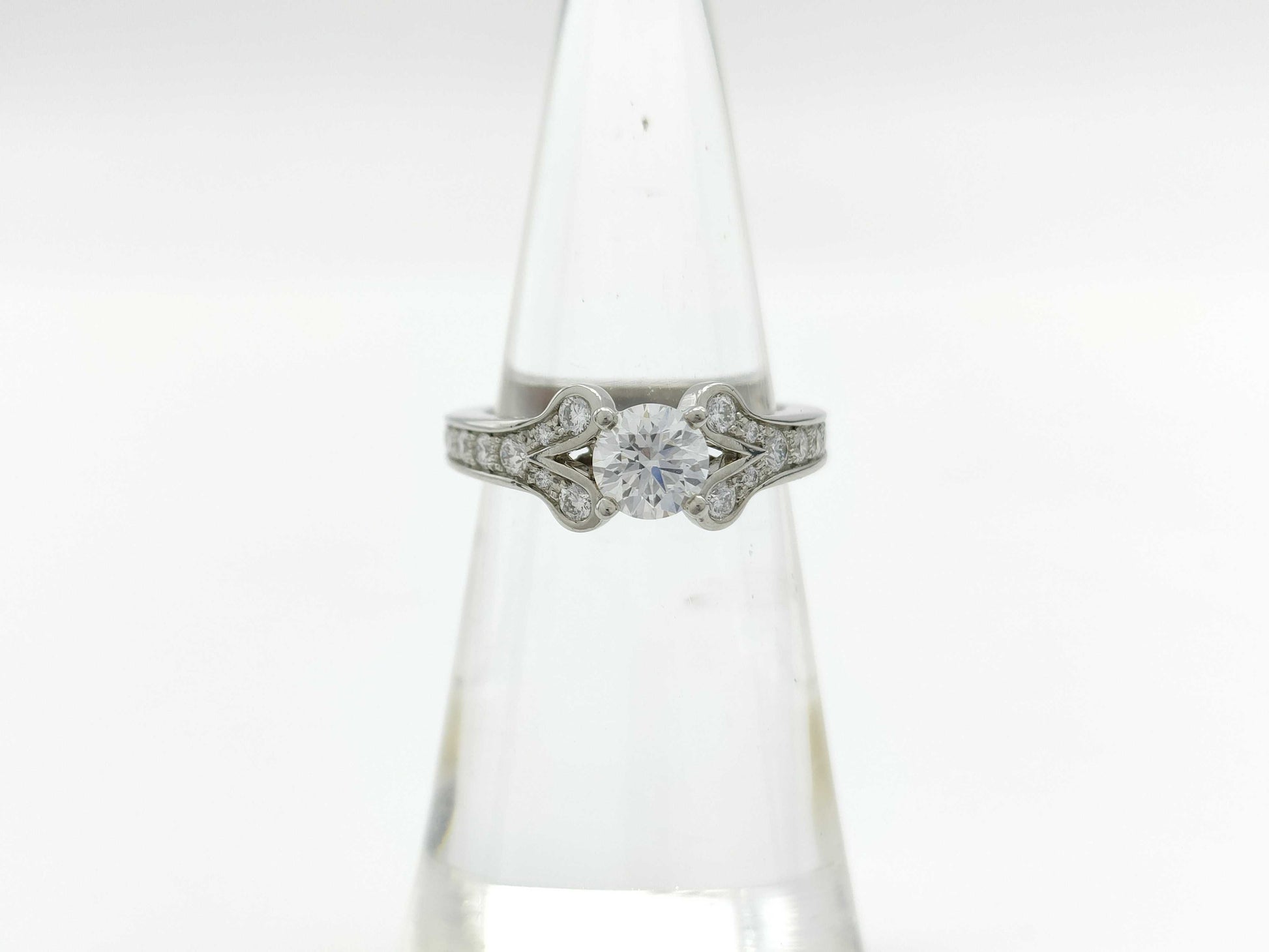Cartier Ballerina D0.51ct #47 PT950 5.3g Ring 
