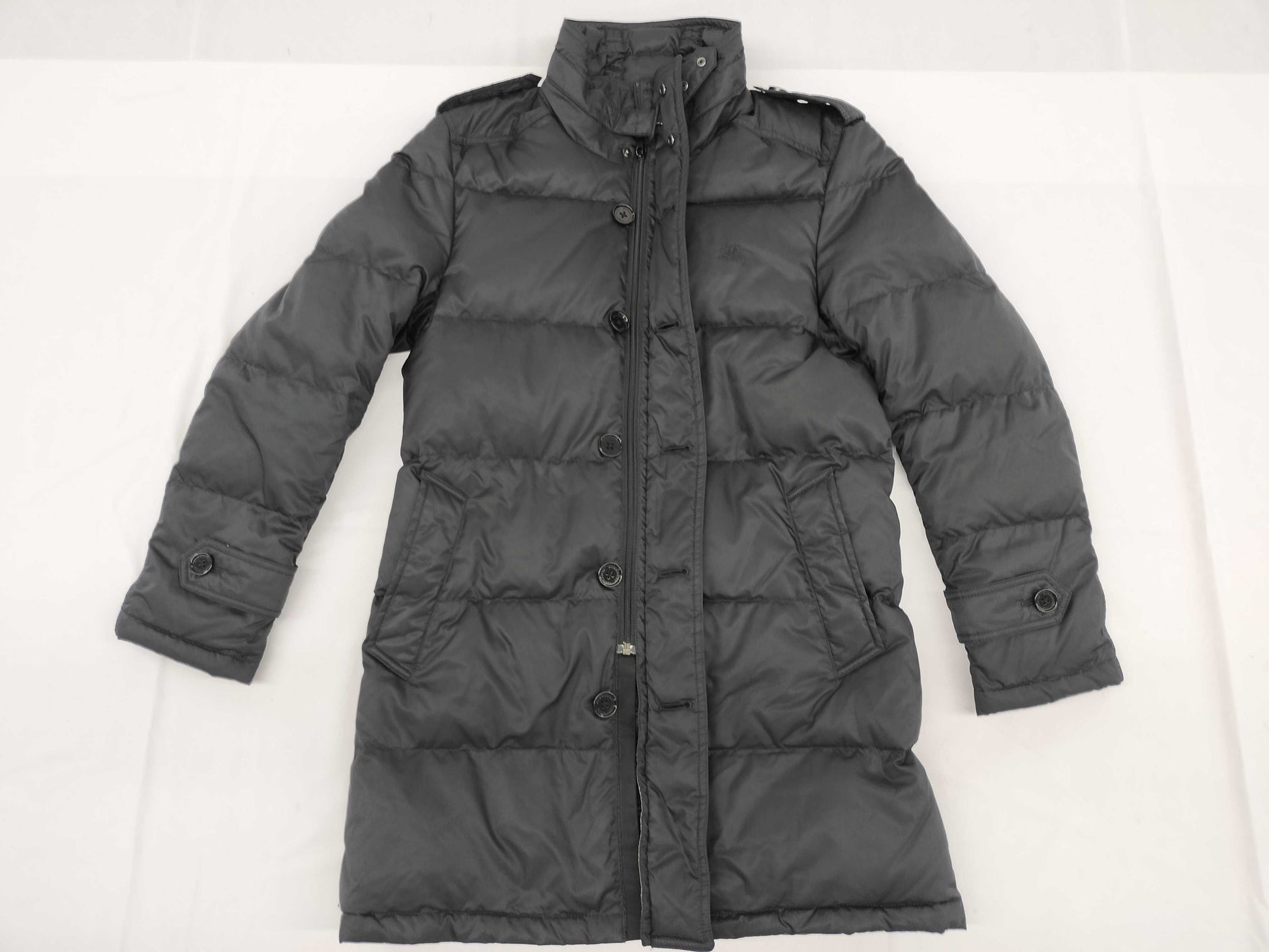 BURBERRY Down Coat, Black, Size L