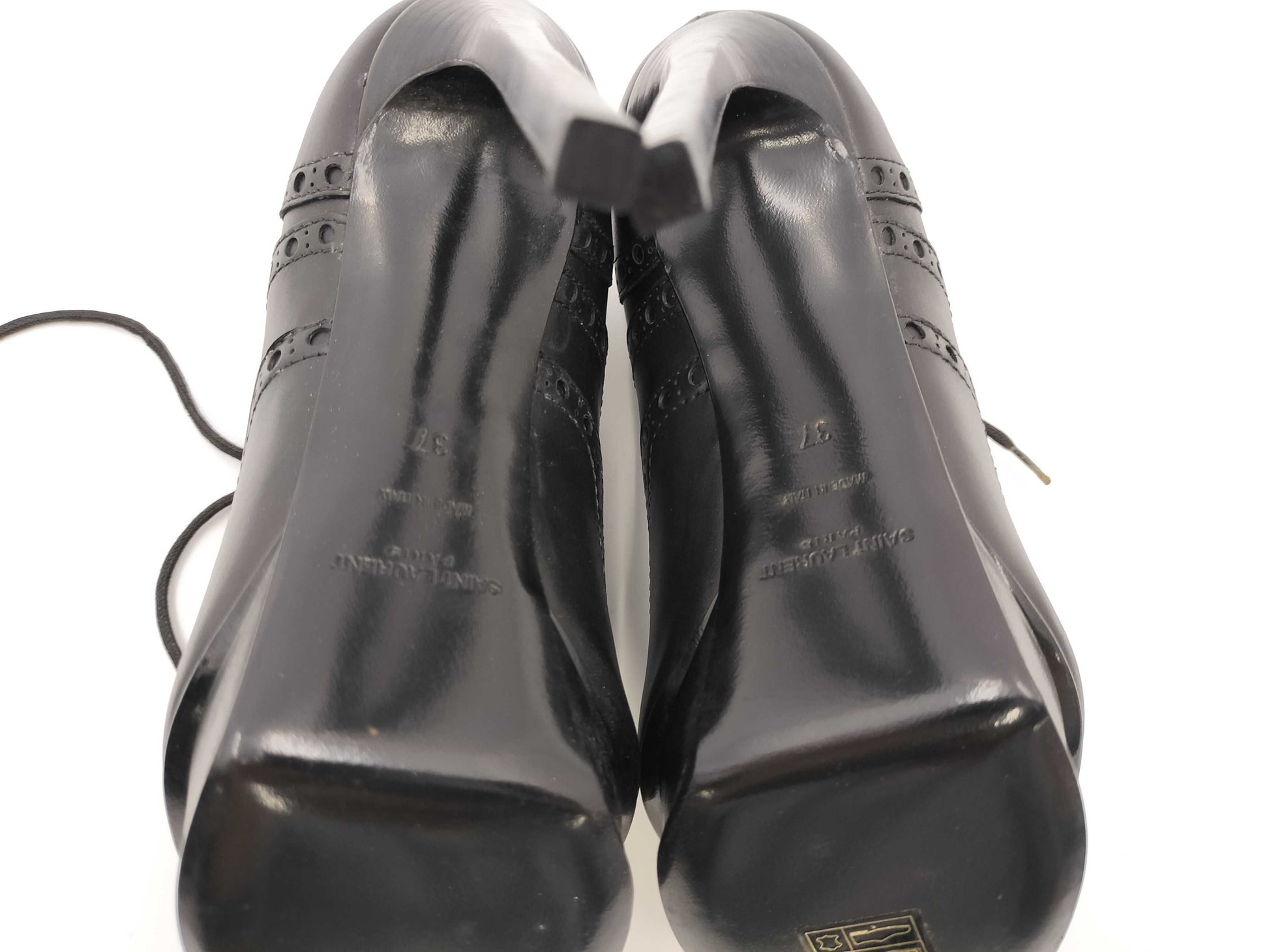 SAINT LAURENT Leather Boots SV328637 Size 37 Pumps