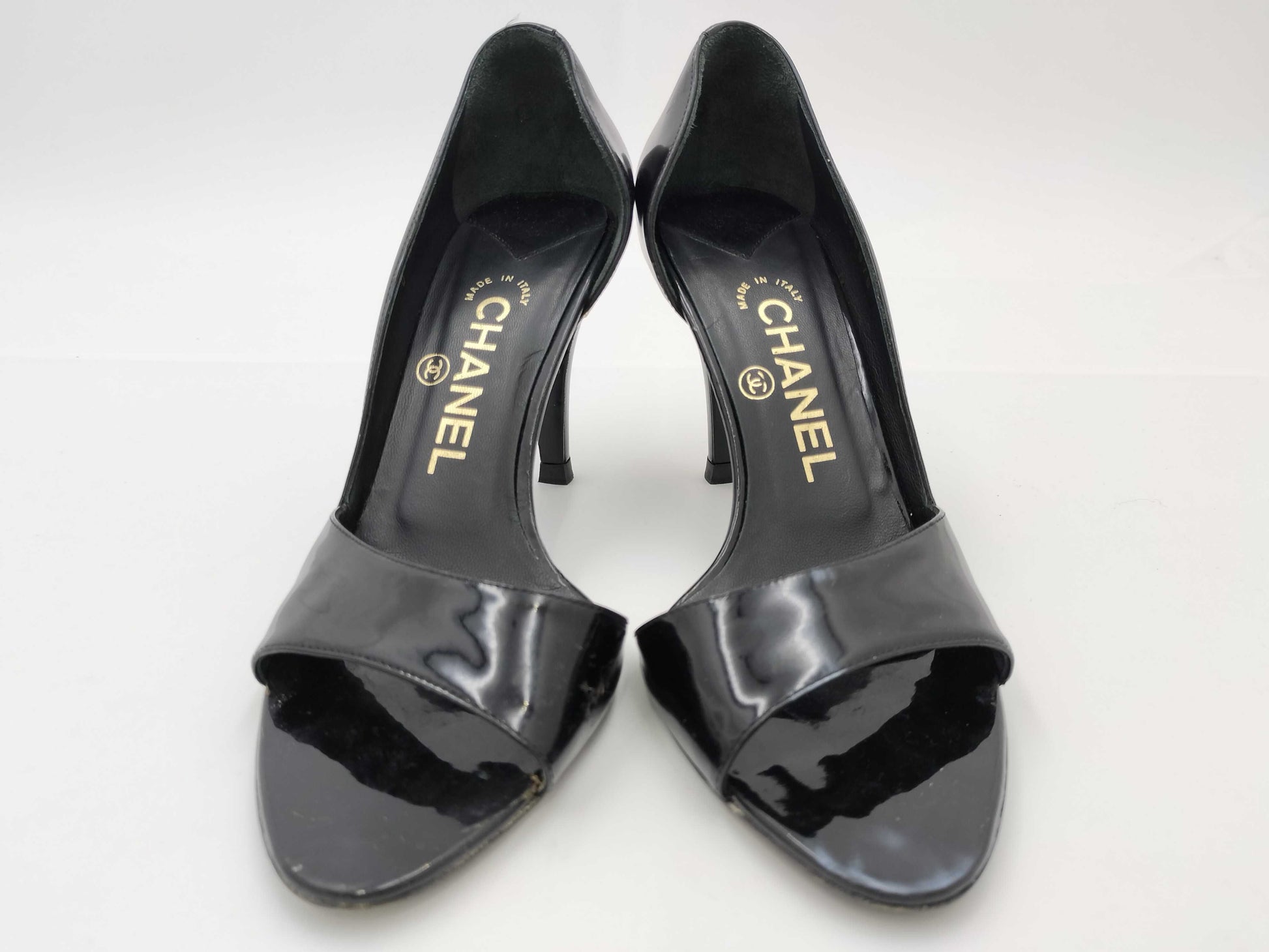 CHANEL Enamel G25878 36 1/2 Sandals