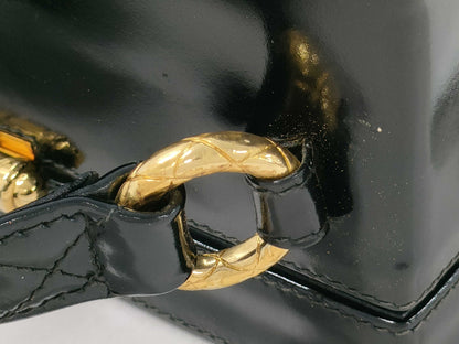 CHANEL Matelasse Shoulder Patent Leather Shoulder Bag