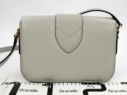 LOUIS VUITTON Pont Neuf Calfskin Grisli M57326 RFID Shoulder Bag