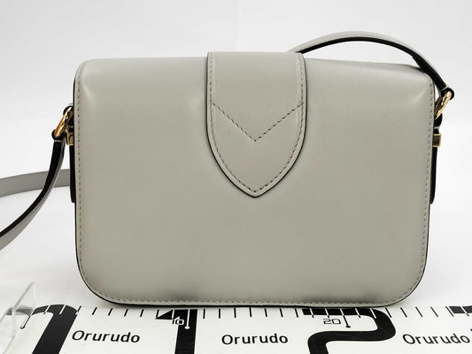 LOUIS VUITTON Pont Neuf Calfskin Grisli M57326 RFID Shoulder Bag