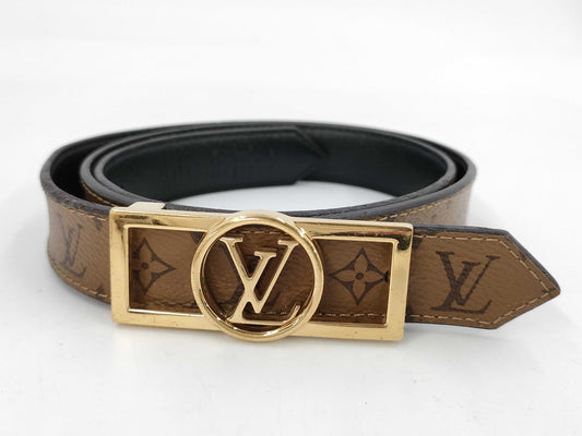 LOUIS VUITTON Monogram Dauphine Reversible Belt 25mm