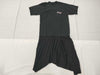 BALENCIAGA Logo Embroidered Short Sleeve Pleated Dress, Size 34