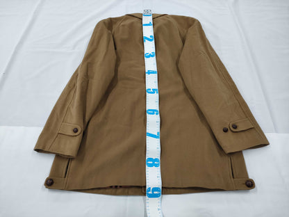 Burberry wool lined Nova check long coat, size 54